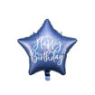 Picture of FOIL BALLOON STAR HAPPY BIRTHDAY NAVY BLUE 18 INCH